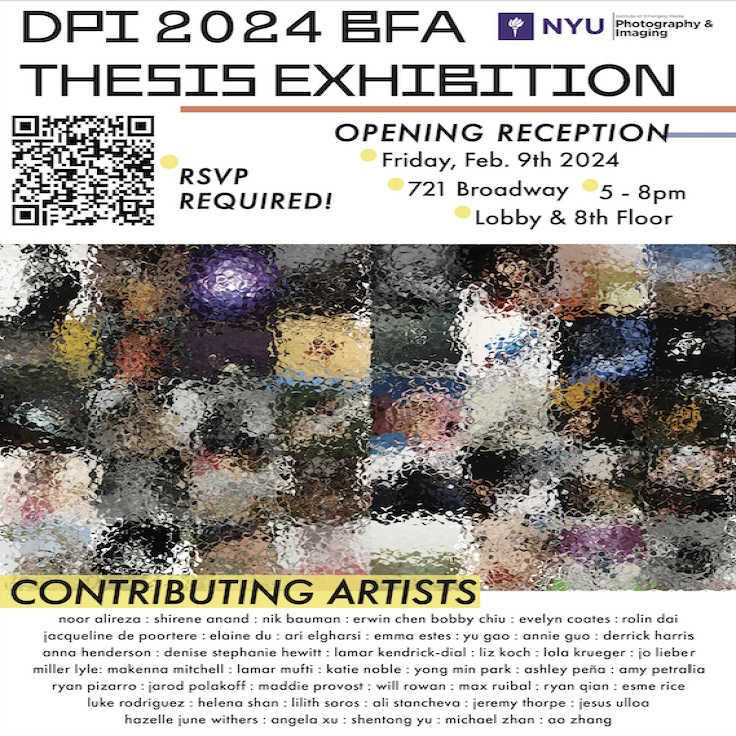 DPI 2024 grid of students These Exhibition flyer 